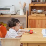 Καρεκλάκι φαγητού - πορτοκαλί