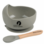 Μπoλ Φαγητού Σιλικόνης με κουτάλι Olive