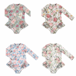 Παιδικό ολόσωμο Μαγιό Nude Flowers - Image 3