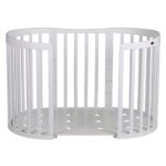 Κούνια 7 σε 1 λευκή με δώρο στρώμα 124x73 cm - Image 4