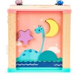 Ξύλινος Εκπαιδευτικός Κύβος με Μπλοκ Ecotoys - Image 8