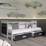 Foden 2 ατόμων Παιδικό κρεβάτι με συρόμενο