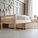 Basic Plus παιδικό κρεβάτι με στρογγυλό κάγκελο και συρτάρι ή δεύτερο κρεβάτι - Image 3