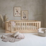 Bambi παιδικό κρεβάτι με πλακέ κάγκελο και προστατευτικό καγκελοφράχτη (πόδι 0 εκ.) - Image 4