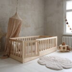 Bambi παιδικό κρεβάτι με πλακέ κάγκελο και προστατευτικό καγκελοφράχτη (πόδι 0 εκ.) - Image 7