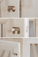 Bambi παιδικό κρεβάτι με πλακέ κάγκελο και προστατευτικό καγκελοφράχτη (πόδι 0 εκ.) - Image 5