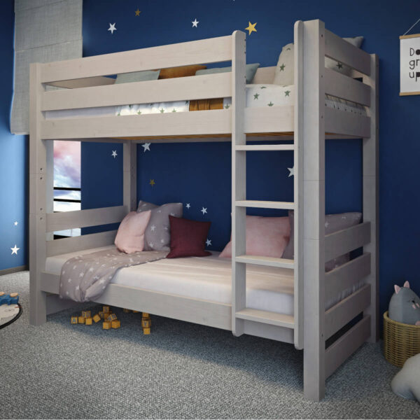 EVEREST Κουκέτα ΜΑΣΙΦ για στρώματα 200×90 Γκρι (ΧΩΡΙΣ ΣΚΕΠΗ)