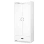 Δίφυλλη ντουλάπα Amelia Λευκή