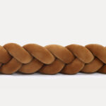 Πάντα πλεξούδα τριπλή χειροποίητη Velvet 200x14εκ Cinnamon