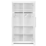 Δίφυλλη ντουλάπα Calmo Λευκή - Image 2