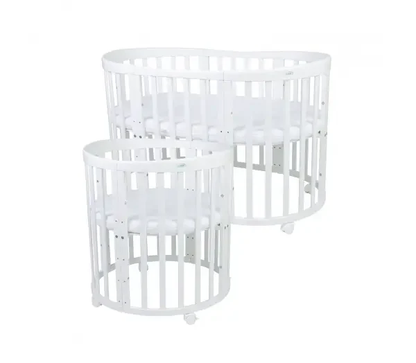 Κούνια Oval 7 σε 1 White με δώρο το στρώμα