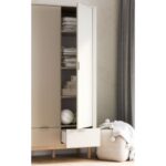 Δίφυλλη ντουλάπα Miloo Σαμπανιζέ - Image 5