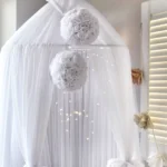 Τούλινο Canopy με πομ πον - Image 26