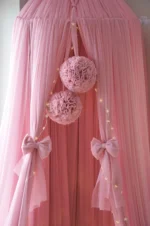 Τούλινο Canopy με πομ πον - Image 7