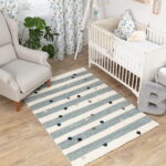 Παιδικό Χαλί Stripes and Dots Blue160x230εκ. - Image 4