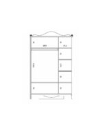 Τρίφυλλη ντουλάπα Alya - Image 10