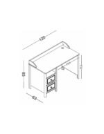 Γραφείο Alya με ράφια - Image 8