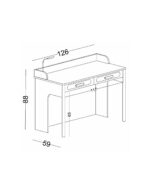 Παιδικό γραφείο Mosso με ράφια - Image 4