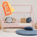 Pioli Μontessori παιδικό κρεβάτι Ροζ 190x90 με πόδι 19εκ. - Bazaar