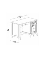 Γραφείο Alegra με ράφια - Image 3