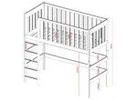 LAURA Κουκέτα Loft Bed ΜΑΣΙΦ - Image 12