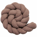 Πάντα πλεξούδα τριπλή χειροποίητη Boucle 200x18εκ. Brown