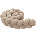 Πάντα πλεξούδα τριπλή χειροποίητη Boucle 200x18εκ. Beige - Image 3