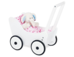 Ξύλινο Καρότσι για κούκλες Maria 53x35x58cm - Ηλικίες 1 έτους και άνω - White