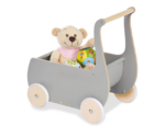 Ξύλινο Καρότσι για κούκλες Mette 46x34x50cm - Ηλικίες 1+ έτους - Γκρι