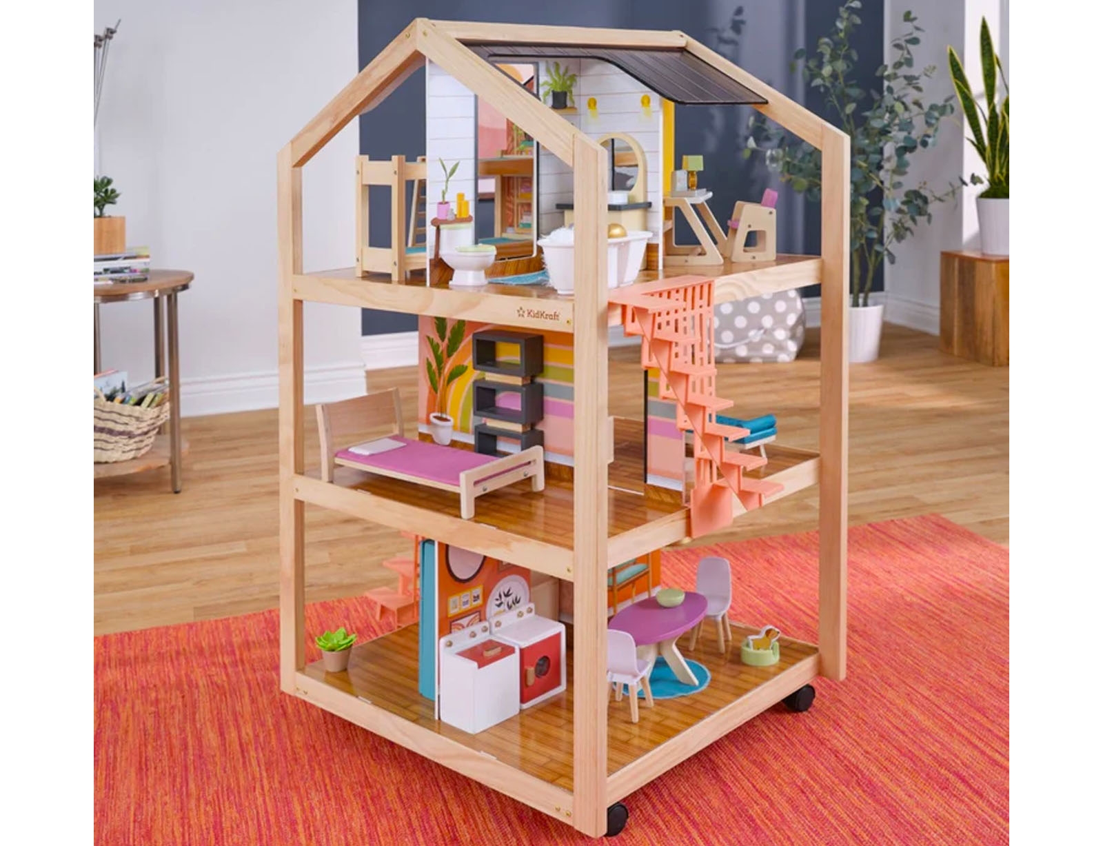 image_returner Κουκλόσπιτο So Stylish Mansion KidKraft Boho Naturals - Image 1