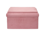 Σκαμπό Ροζ με αποθηκευτικό χώρο και διαστάσεις 52x27x30cm - Image 2