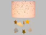 Παιδικό Φωτιστικό οροφής Stars Λευκό για λαμπτήρα E27 30x30x20cm - Image 2