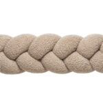 Πάντα πλεξούδα τριπλή χειροποίητη Boucle 200x18εκ. Beige - Image 5
