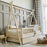 Tipi PLUS παιδικό κρεβάτι με στρογγυλό κάγκελο με συρτάρι ή δεύτερο κρεβάτι - Image 4