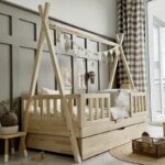 Tipi DUO PLUS παιδικό κρεβάτι με πλακέ κάγκελο και συρτάρι ή δεύτερο κρεβάτι - Image 6