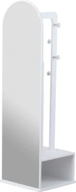 Καθρέφτης λευκός με ρόδες Mira