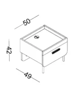 Κομοδίνο Linda - Image 3