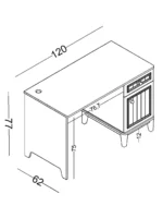 Γραφείο απλό Mirage - Image 2