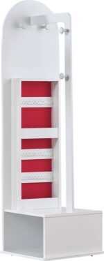 Καθρέφτης λευκός ψηλός με ρόδες Sofia - Image 3