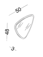 Καθρέφτης συρταριέρας Nora - Image 3