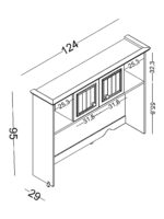 Γραφείο με ράφια Mirage - Image 4