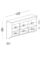 Γραφείο με ράφια Hayal - Image 4