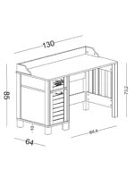 Γραφείο απλό Hayal - Image 3