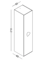 Ντουλάπα Μονόφυλλη Nora - Image 2