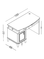 Γραφείο απλό Poli - Image 3