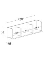 Γραφείο με ράφια Twin - Image 4
