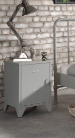 Κομοδίνο Bronxx Γκρι - Image 2