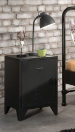 Κομοδίνο Bronxx Μαύρο - Image 3