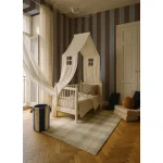 Ταπετσαρία Wide stripes classy brown and misty blue - Image 2