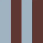 Ταπετσαρία Wide stripes classy brown and misty blue